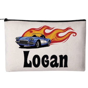 Race Car Pencil Pouch, Personalized Race Car Pencil Case, Pouch, Zippered Pouch, Race Car Pouch, Race Car Pencil Case, Race Car Bag, Pencil