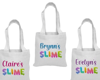 3 Slime Treat Bags, Slime Party Favor Bags, Slime Party Favors, Party Favor Bags, Slime Party Decor, Slime Party, Slime Party Bags, Slime