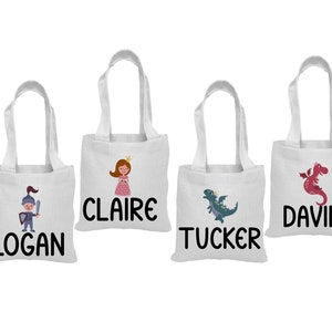 4 Fairy Tale Treat Bags, Fairy Tale Party Favor Bags, Princess Knight Dragon Party Gunsten, Fairy Tale Party Bags, Fairy Tale Party Decor