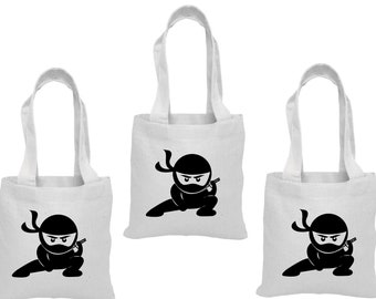 3 Ninja Treat Bags, Ninja Gift Bags, Ninja Goody Bags, Ninja Goodie Bags, Ninja, Ninja Party, Ninja Bags, Gift Bags, Ninja Party Favor Bags