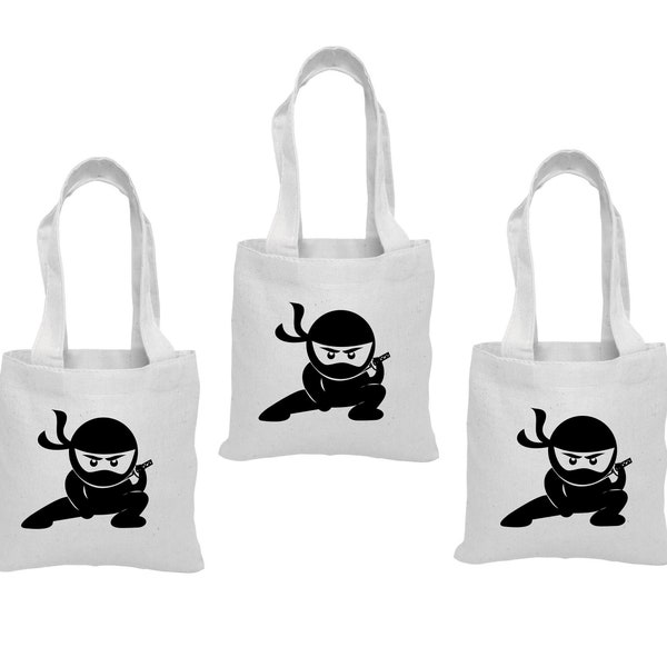 3 Sacs Ninja Treat, Sacs-cadeaux Ninja, Sacs Ninja Goody, Sacs Ninja Goodie, Ninja, Ninja Party, Sacs Ninja, Sacs Cadeaux, Ninja Party Favor Bags