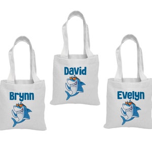 3 Shark Party Favor Bags, Shark Party Favors, Party Favor Bags, Shark Goodie Bags, Shark Party Decor, Shark Treat Bags, Shark Gift Bags, Bag