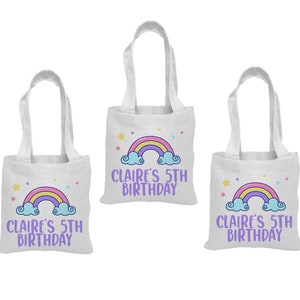 3 Rainbow Goodie Bags, Rainbow Party Favor Bags, Rainbow Gift Bags, Rainbow Party, Rainbow, Rainbow Goodie Bags, Rainbow Baggies, Party Bags