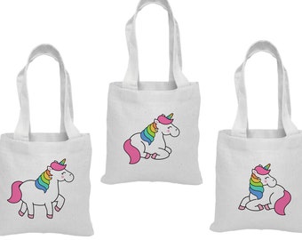 3 Unicorn Treat Bags, Unicorn Party Bags, Unicorn Party Favors, Unicorn Treat Bags, Party Favor Bags, Unicorn Party, Treat Bags, Unicorn Bag