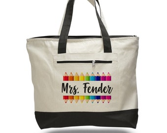 Custom Teacher Tote Teacher Tote Teacher Tote Bag | Etsy