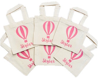 Custom Hot Air Balloon Treat Bags, Hot Air Balloon Party Favor Bags, Hot Air Balloon Party Favors, Party Favor Bags, Hot Air Balloon Treats