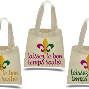 mardi gras treat bags