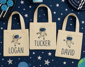 Personalized Astronaut Party Favor Bags - Set of Three Bags