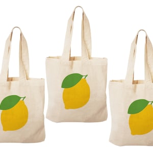 3 Lemon Treat Bags, Lemon Party Favor Bags, Lemon Party Favors, Party Favor Bags, Lemon Party, Lemon Treat Bags, Lemon Bag, Lemon, Bags