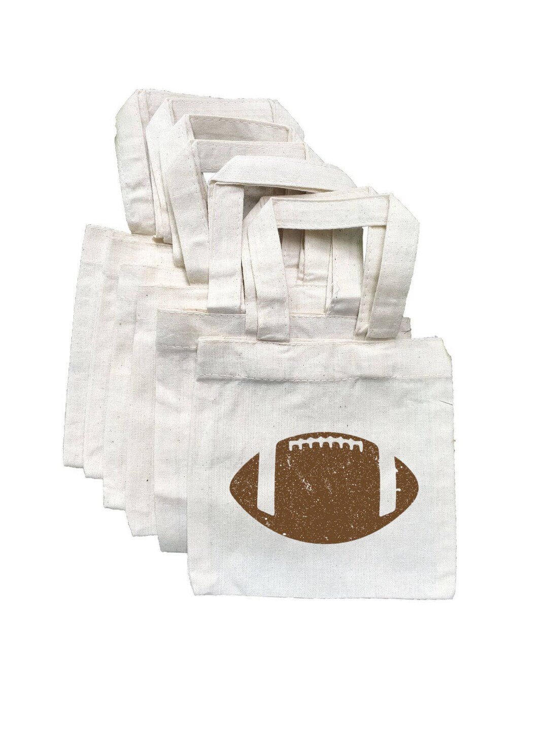 6 Football Treat Bags Football Party Favor Bags Football Etsy
