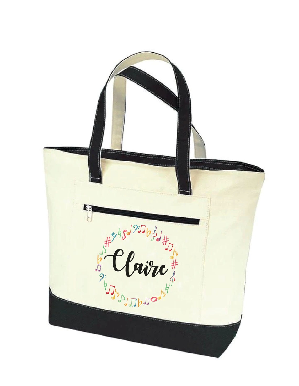 Music Tote Bag Musician Gift Piano Book Tote Music Bag Etsy