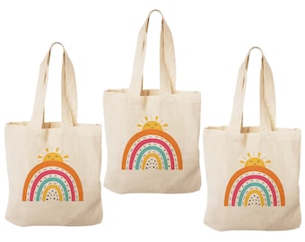 3 Rainbow Goodie Bags, Rainbow Party Favor Bags, Rainbow Gift Bags, Rainbow Party, Rainbow, Rainbow Goodie Bags, Rainbow Baggies, Party Bags