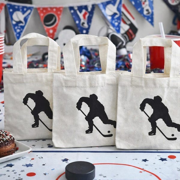 Hockey Party Favor Bags - Sold Individually