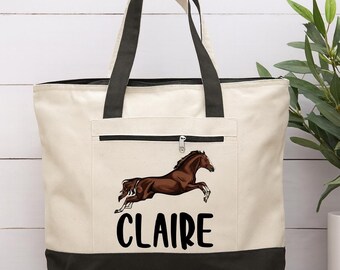 Bolsa de transporte personalizada com estampa de cavalo