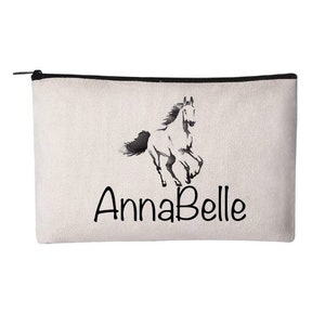Horse Pencil Pouch, Horse Makeup Bag, Horse, Horse Gift, Pencil Pouch, Pencil Case, Horse Zippered Pouch, Horse Pouch, Horse Pencil Bag, Bag