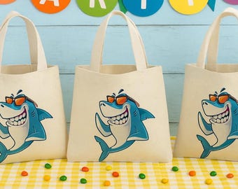 Shark Party Favor Bags - Set of Three Bags