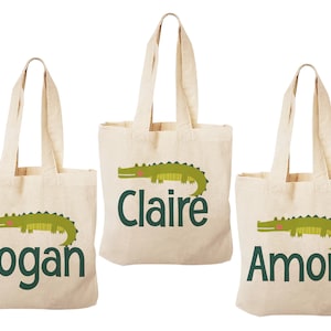 3 Alligator Party Favor Bags, Alligator Treat Bags, Alligator Gift Bags, Alligator Party Favors, Alligator Bags, Party Favor Bags, Alligator