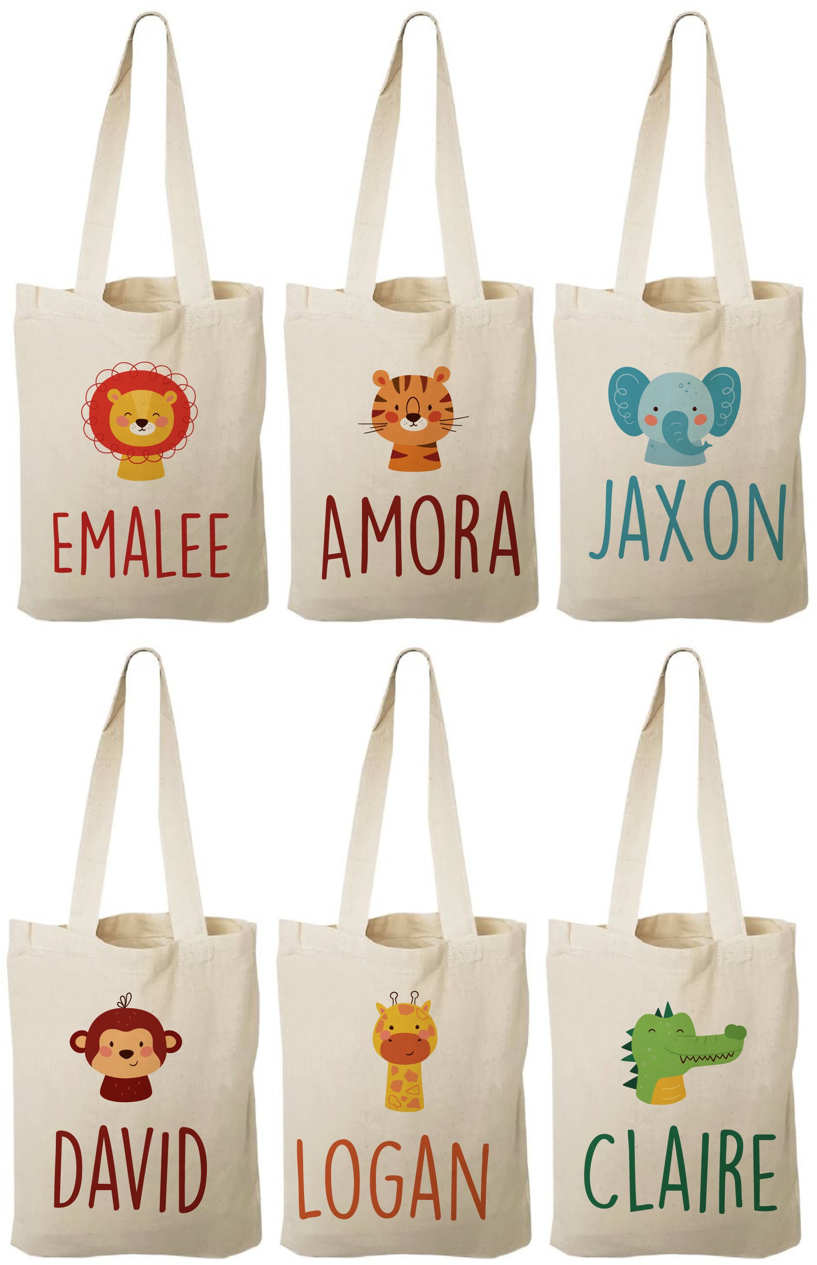 6 Zoo Party Favor Bags Zoo Party Favors Zoo Party Bags Zoo Etsy