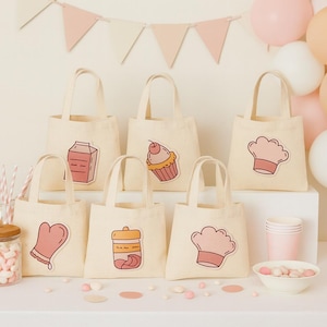 Baking Party Favor Bags - Set of Six Bags