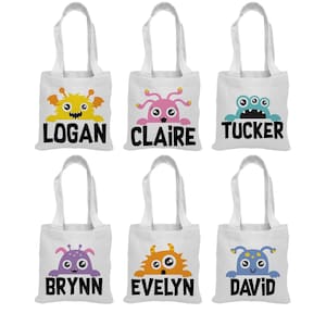 6 Monster Leckerlibeutel, Monster Party Favor Bags, Monster Party Favors, Monster Party Taschen, Monster Party Decor, Monster Party, Monster Bags