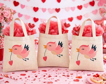 Sacchetti per bomboniere di San Valentino - Set di tre sacchetti