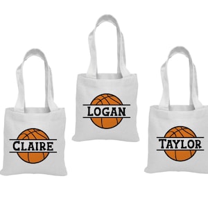 3 Basketball Treat Bags, Basketball Party Favor Bags, Basketball, Basketball Bags, Basketball Goodie Bags, Treat Bags, Basketball Party