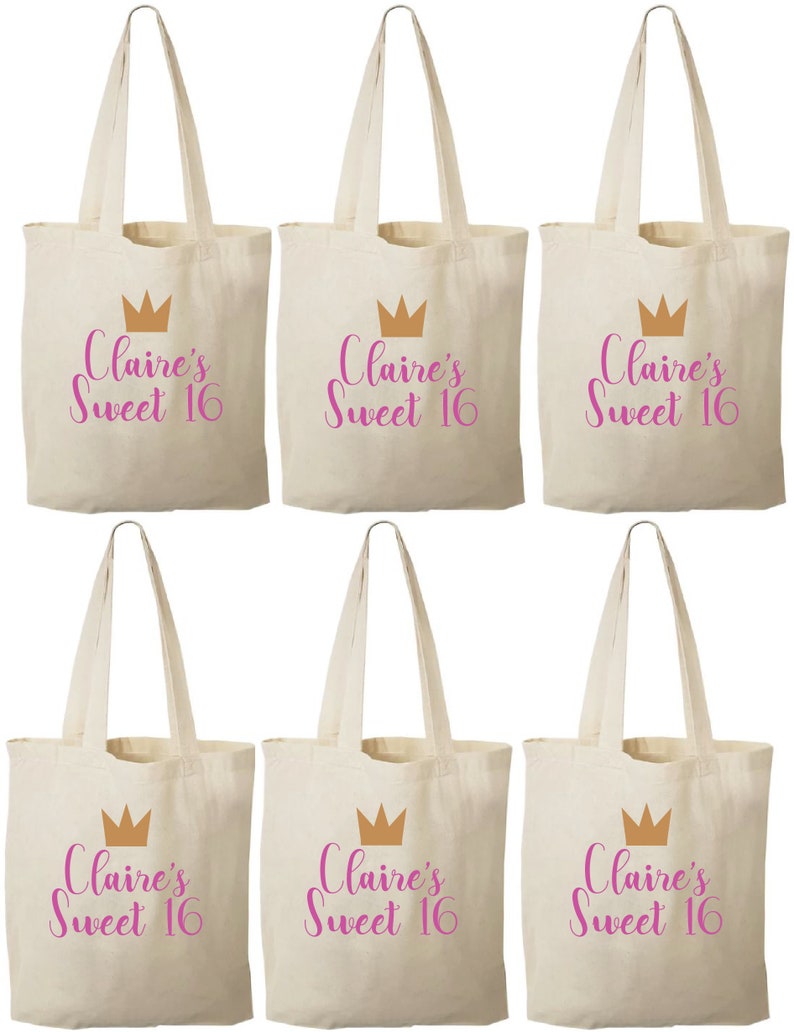 Sweet Sixteen Treat Bags Party Bags 16th Birthday Party Etsy