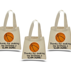 3 Basketball Treat Bags, Basketball Party Favor Bags, Basketball, Party Favor Bags, Basketball Party Decor, Treat Bags, Basketball Party