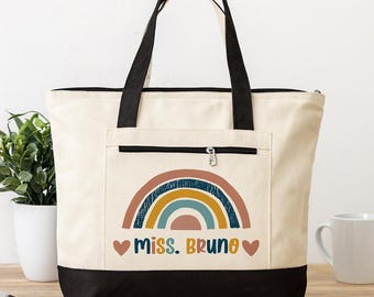 Teacher Gift - Personalized Teacher Tote Bag