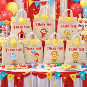 Circus Party Gunst Taschen - Set mit sechs Taschen