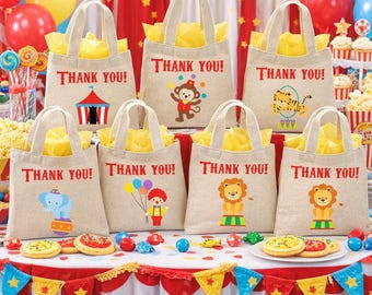 Circus Party Gunst Taschen - Set mit sechs Taschen