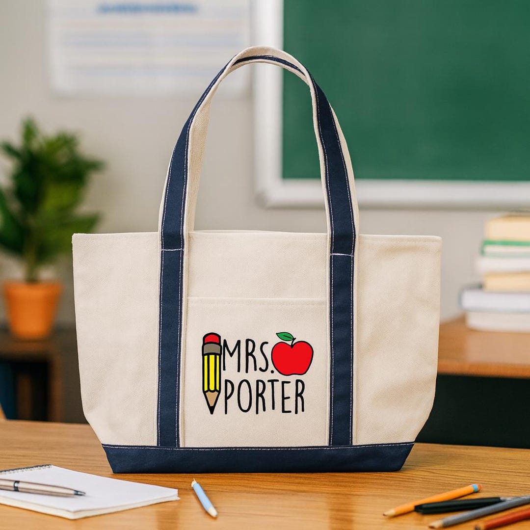 Teacher Gift - Personalized Teacher Tote Bag - Etsy