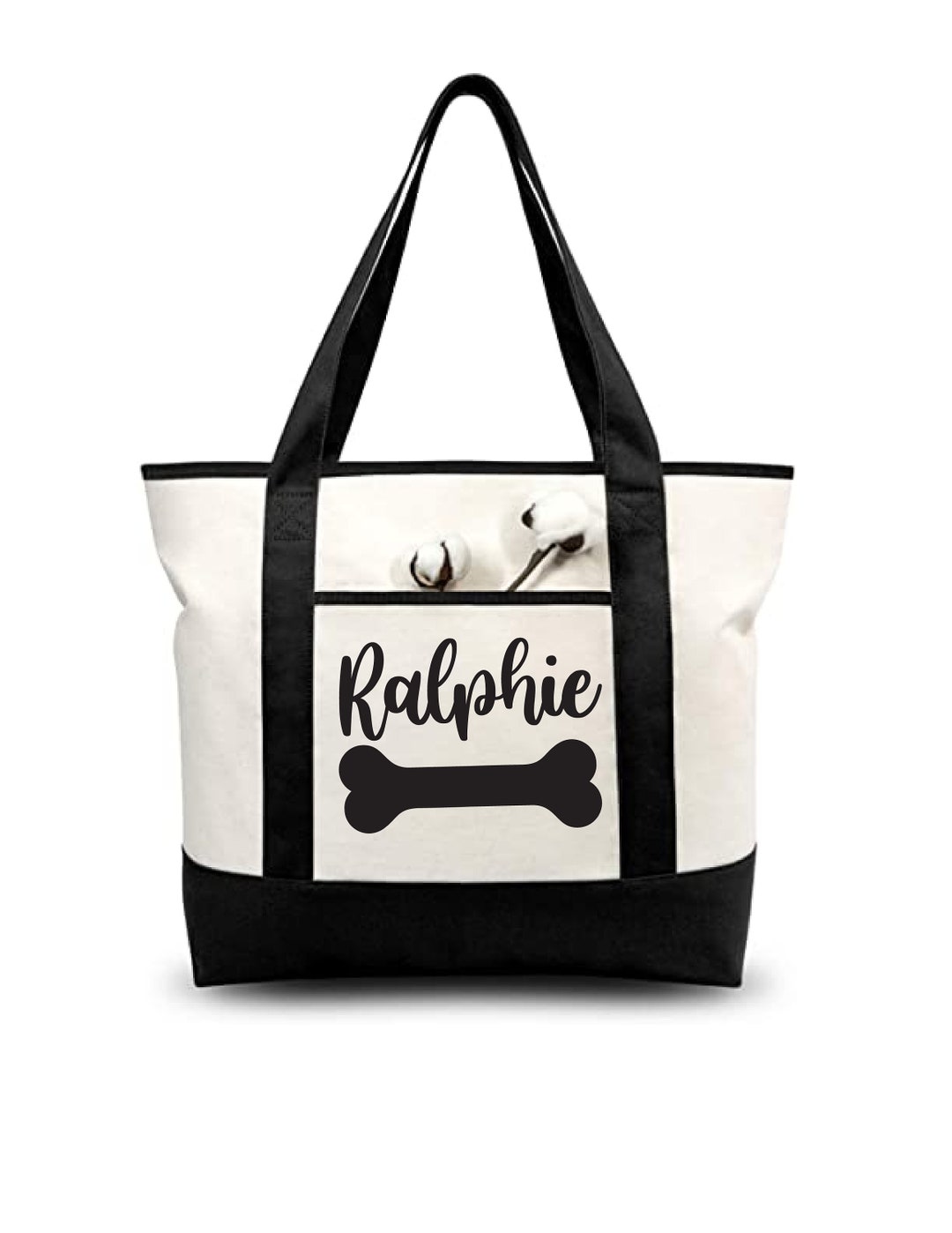 Dog Tote, Dog Tote Bag, Personalized, Canvas Bag, Custom Dog Bag, Dog