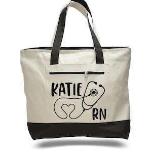 Nurse Tote Bag, Nurse Bag, Nurse Tote Bag, Canvas Nurse Bag, Custom Nurse Bag, Nurse Gifts, Canvas Tote Bag, Tote Bag, Gift for Nurse, Nurse