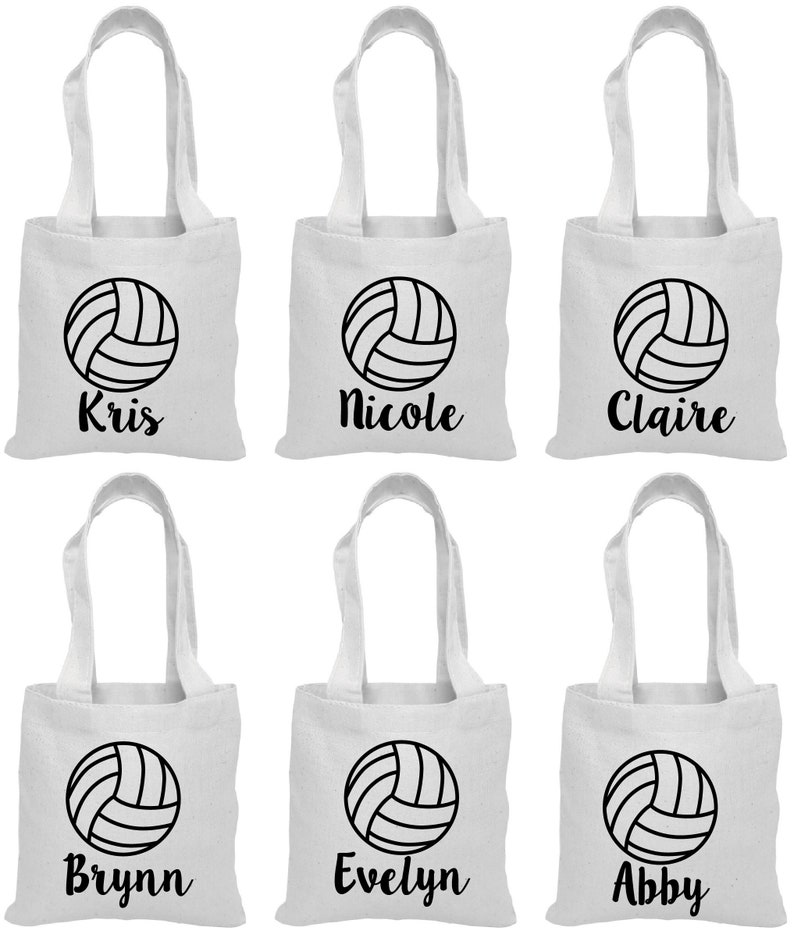 6 Volleyball Treat Bags Volleyball Party Volleyball Party Etsy