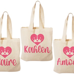 3 Princess Party Favor Bags, Princess Party Bags, Princess Party Favors, Princess Treat Bags, Party Favor Bags, Princess Party Bags, Bags