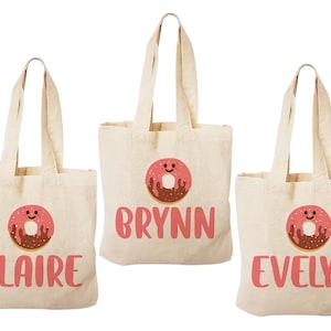 3 Donut Treat Bags, Doughnut Party Favor Bags, Donut Party Favors, Party Favor Bags, Doughnut Party Decor, Donut Party, Doughnut Party Bags