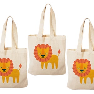 3 Lion Treat Bags, Lion Party Favor Bags, Lion Gift Bags, Lion Goodie Bags, Gift Bags, Goodie Bags, Lion, Party Favor Bags, Treat Bags, Bags