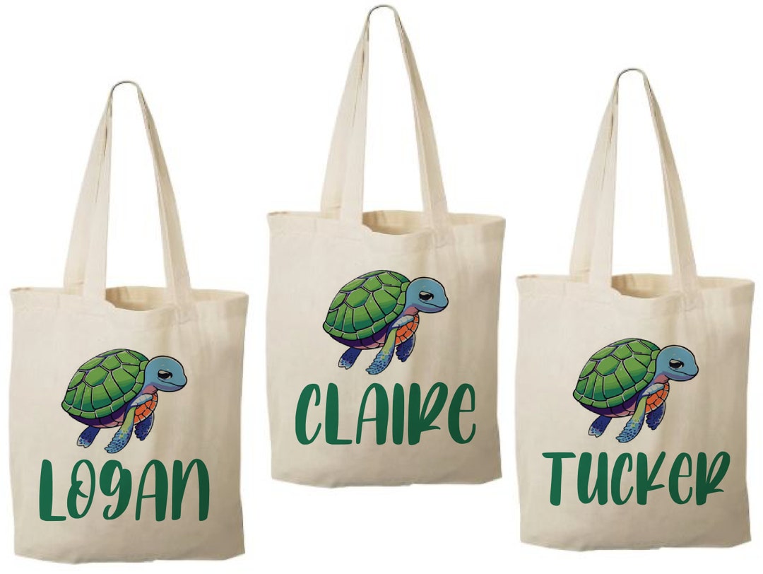 3 Sea Turtle Party Favor Bags, Sea Turtle Party Favors, Party Favor