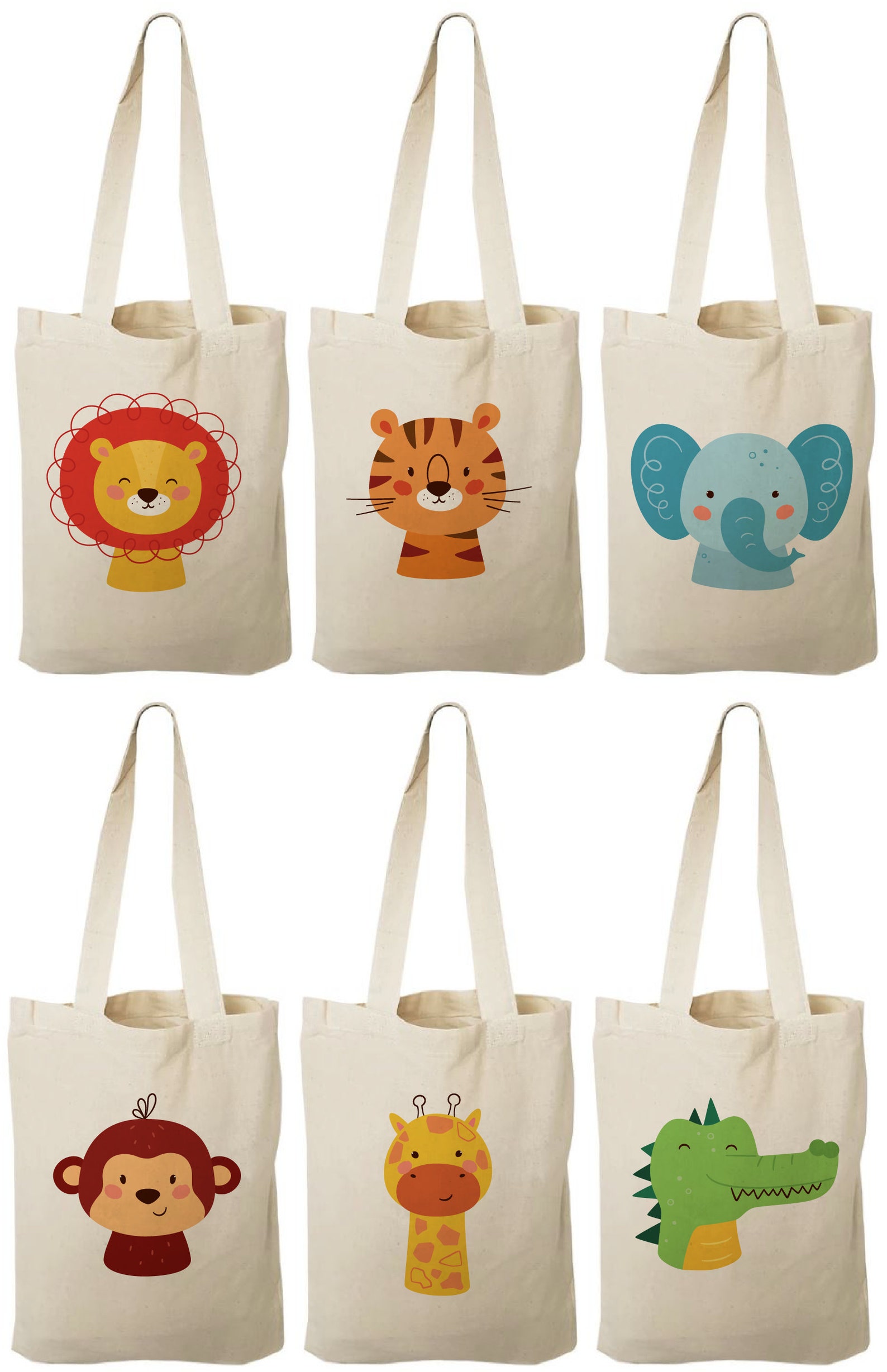 6 Zoo Party Favor Bags Zoo Party Favors Zoo Party Bags Zoo Etsy