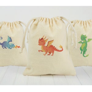 Dragon Treat Bags, Dragon Party Favor Bags, Dragon Birthday Bags, Dragon Party Favors, Dragon Party Bags, Dragon Gift Bag, Dragon Goodie Bag