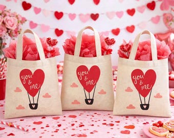 Sacchetti per bomboniere di San Valentino - Set di tre sacchetti