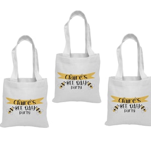 3 Bee-Day Party Favor Bags, Bee-Day Party, Bumblebee Party Favors, Bee Treat Bags, Bee Party Bags, Bee-Day, Bee-Day Treat Bags, Bee-Day
