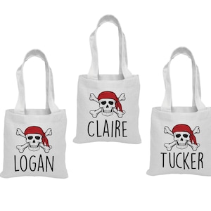 3 Pirate Party Favor Bags, Pirate Goodie Bags, Pirate Treat Bags, Pirate Gift Bags, Pirate Party, Pirate Party Bags, Pirate Party Favors