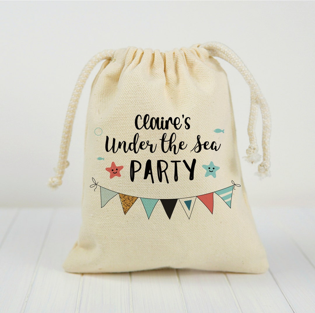 Under the Sea Treat Bags, Under the Sea Party Favor Bags, Under the Sea