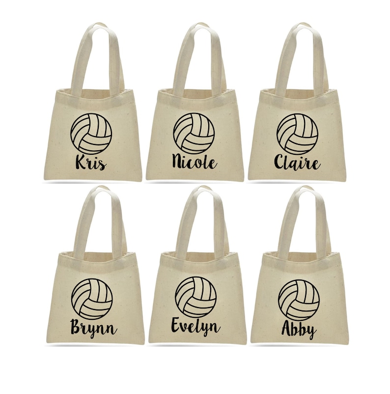 6 Volleyball Treat Bags Volleyball Party Volleyball Party Etsy