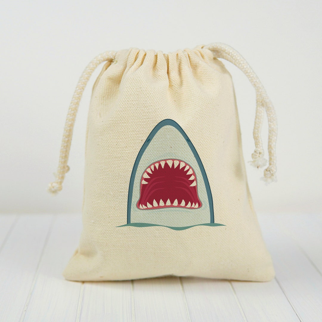 Shark Treat Bags, Shark Party Favor Bags, Shark Goodie Bags, Shark
