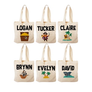 6 Pirate Party Favor Bags, Pirate Treat Bags, Pirate Gift Bags, Pirate Party Bag, Pirate Party, Pirate Party Decor, Pirate Party Favors, Bag