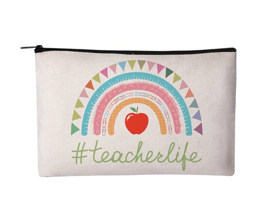 Teacher Pencil Pouch, teacherlife, Teacher Life, Teacher Gift, Teacher  Pencil Pouch, Teacher Pencil Case, Zippered Pouch, Personalized Bag 
