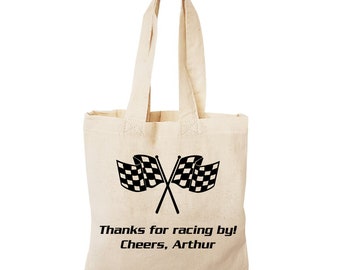 Race Party Favor Bags, Race Car Party Favors, Party Favor Bags, Race Car Goodie Bags, Race Party Decor, Racing Treat Bags, Racing Gift Bags